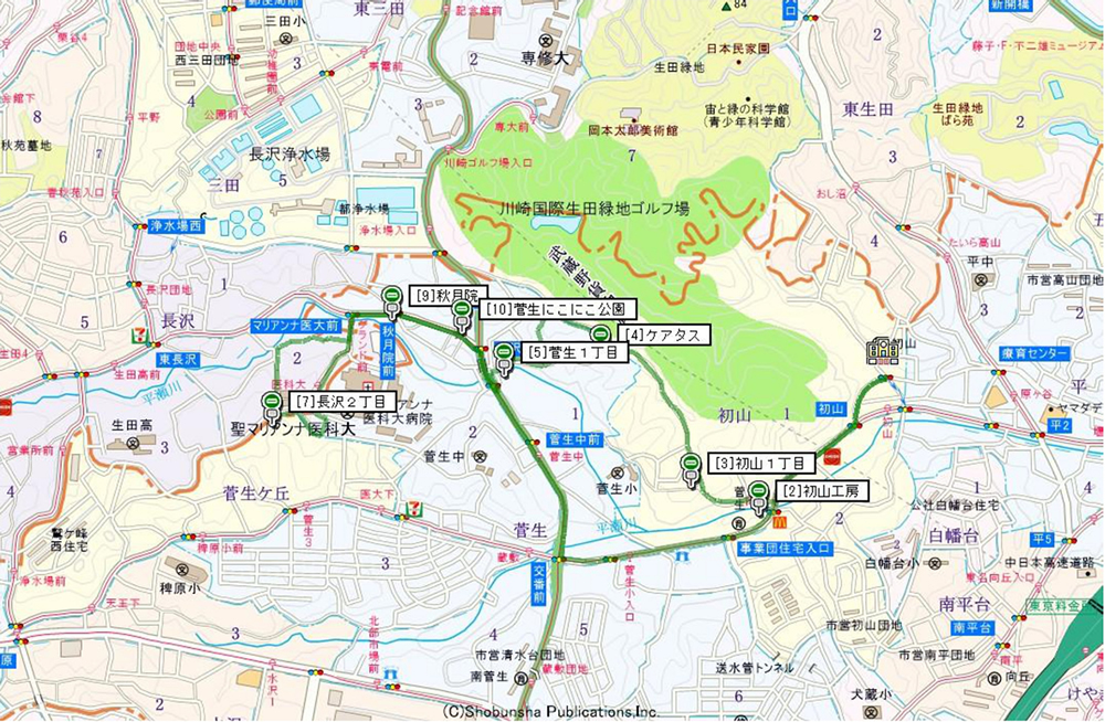 ゆり号みどりコース
